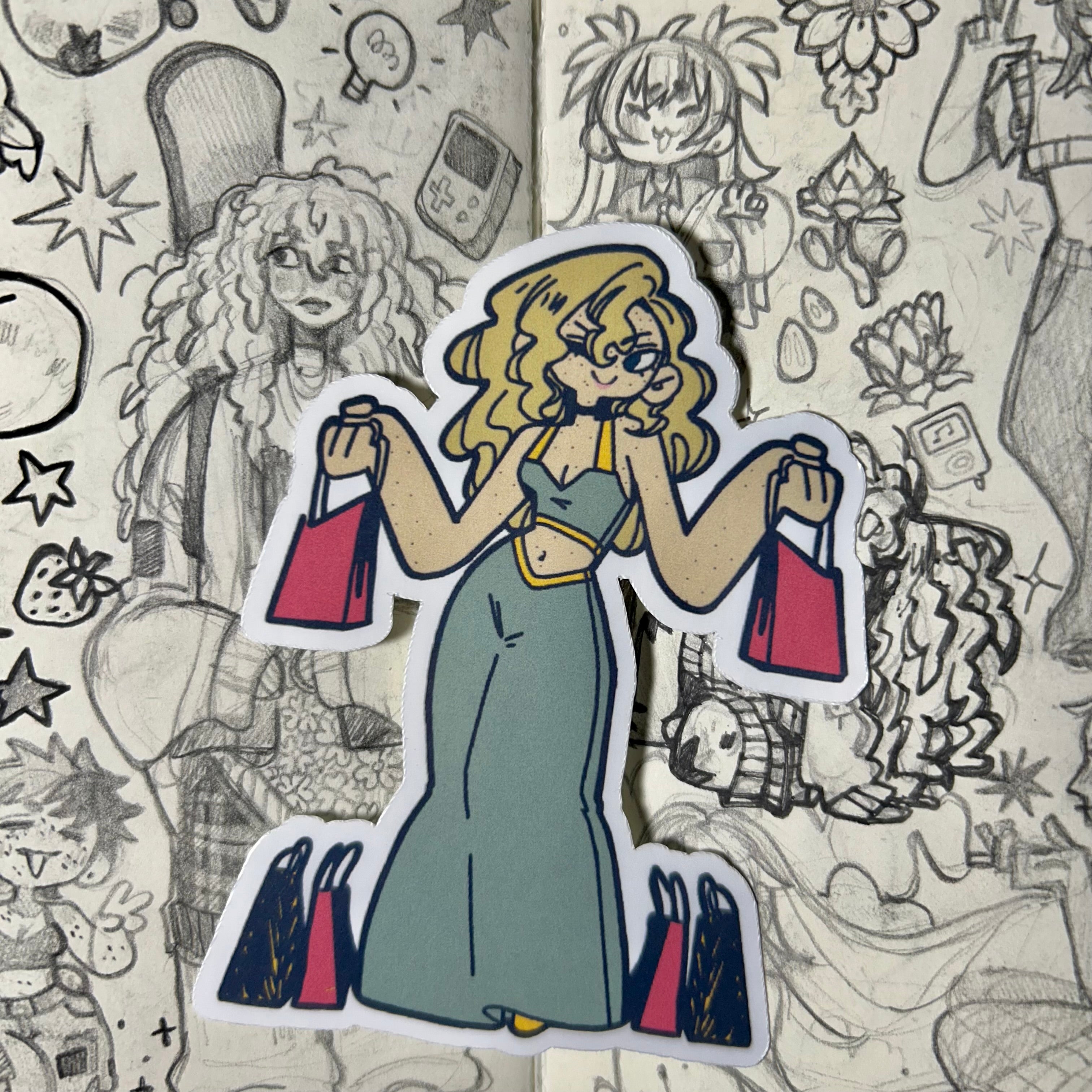 Shopping Spree Vinyl Sticker