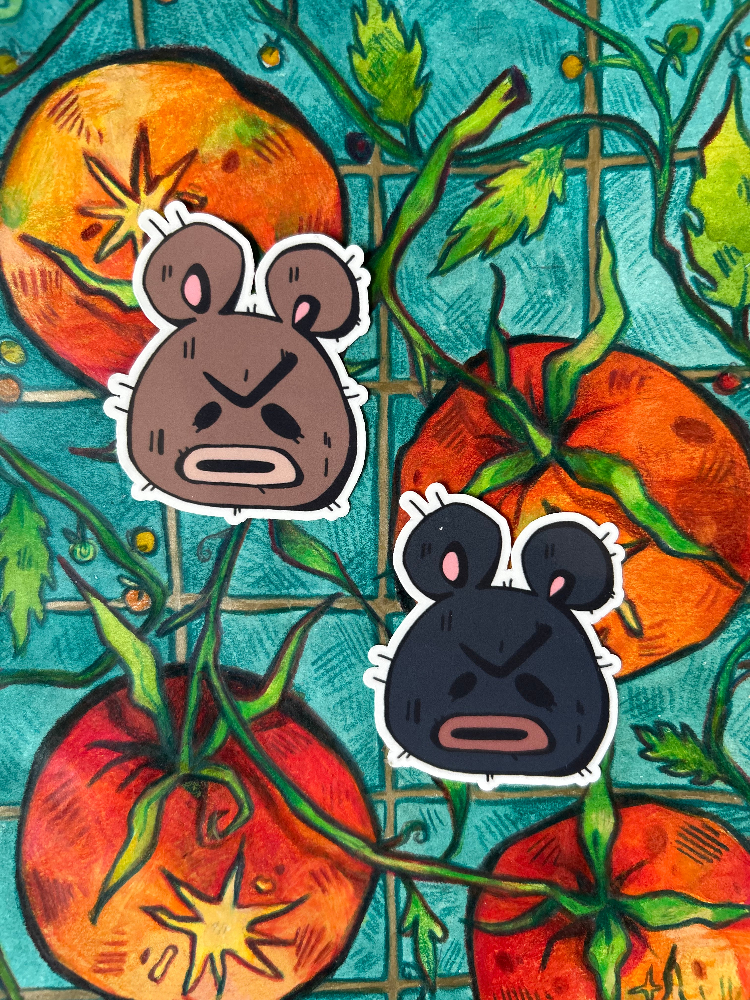 Pelekat Vinyl Beruang Marah