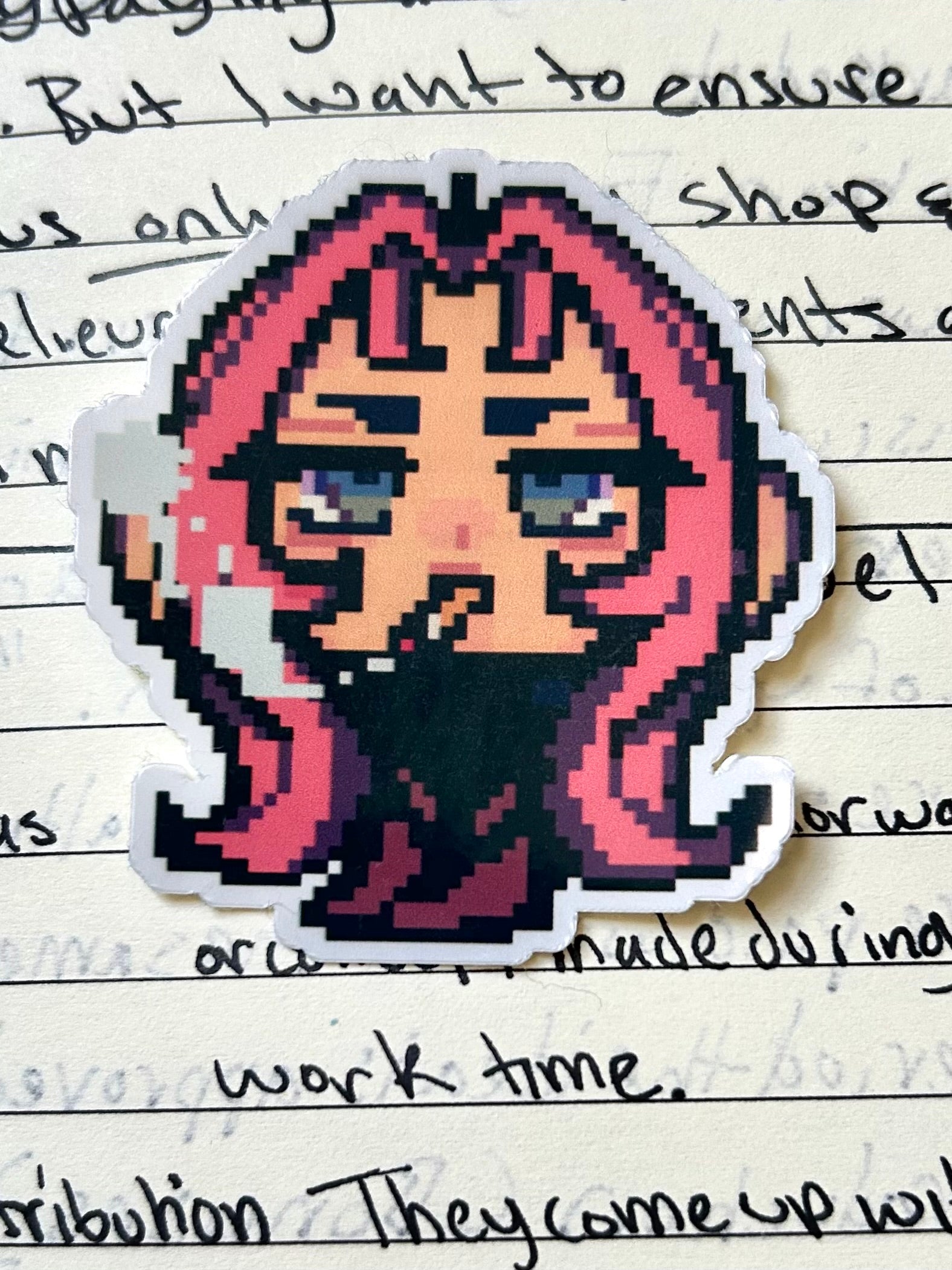 Stress Reliever Vinyl Sticker