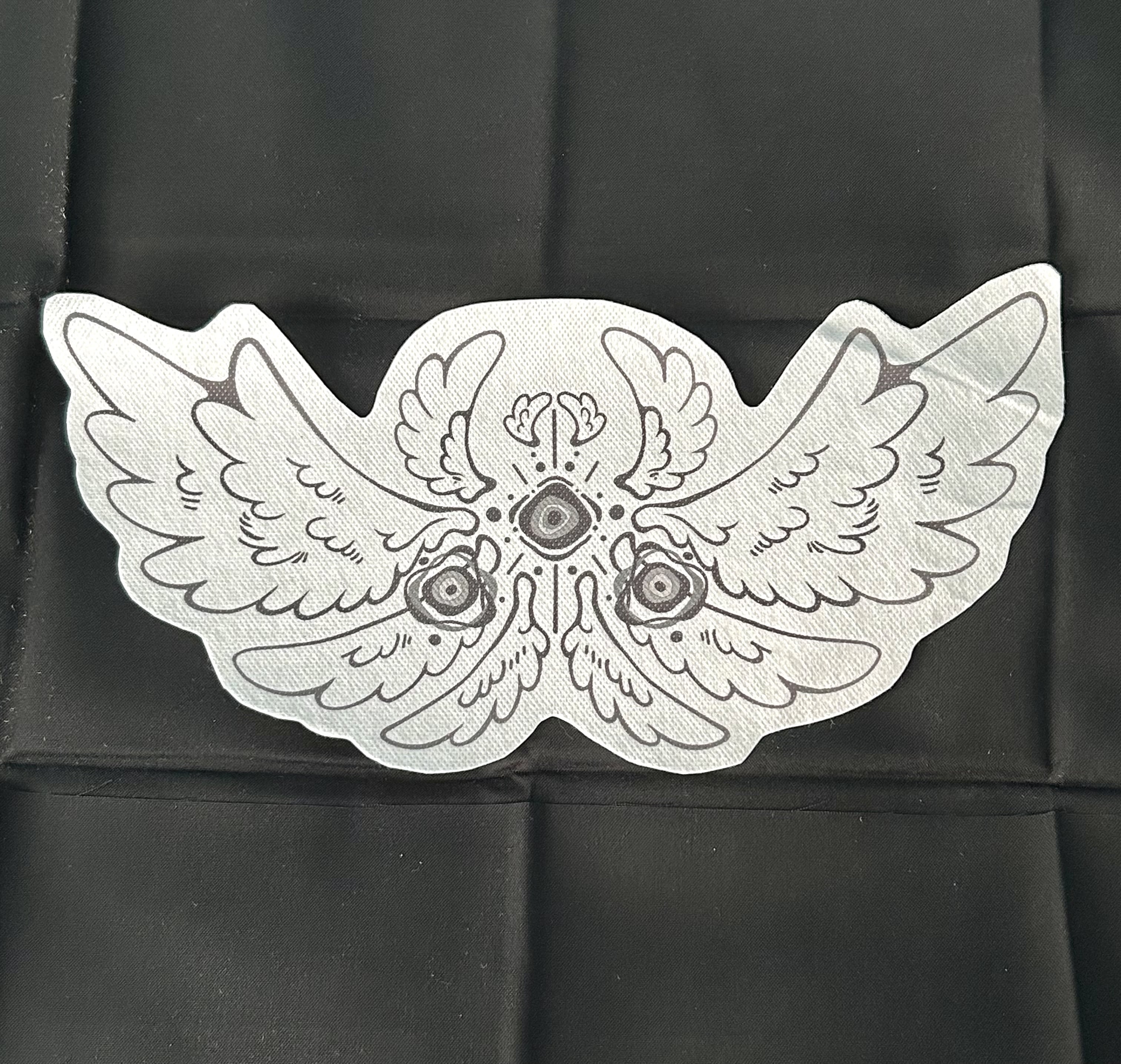 聖書に忠実な邪眼のスティック＆ステッチ刺繍パターン（DIY水溶性転写）