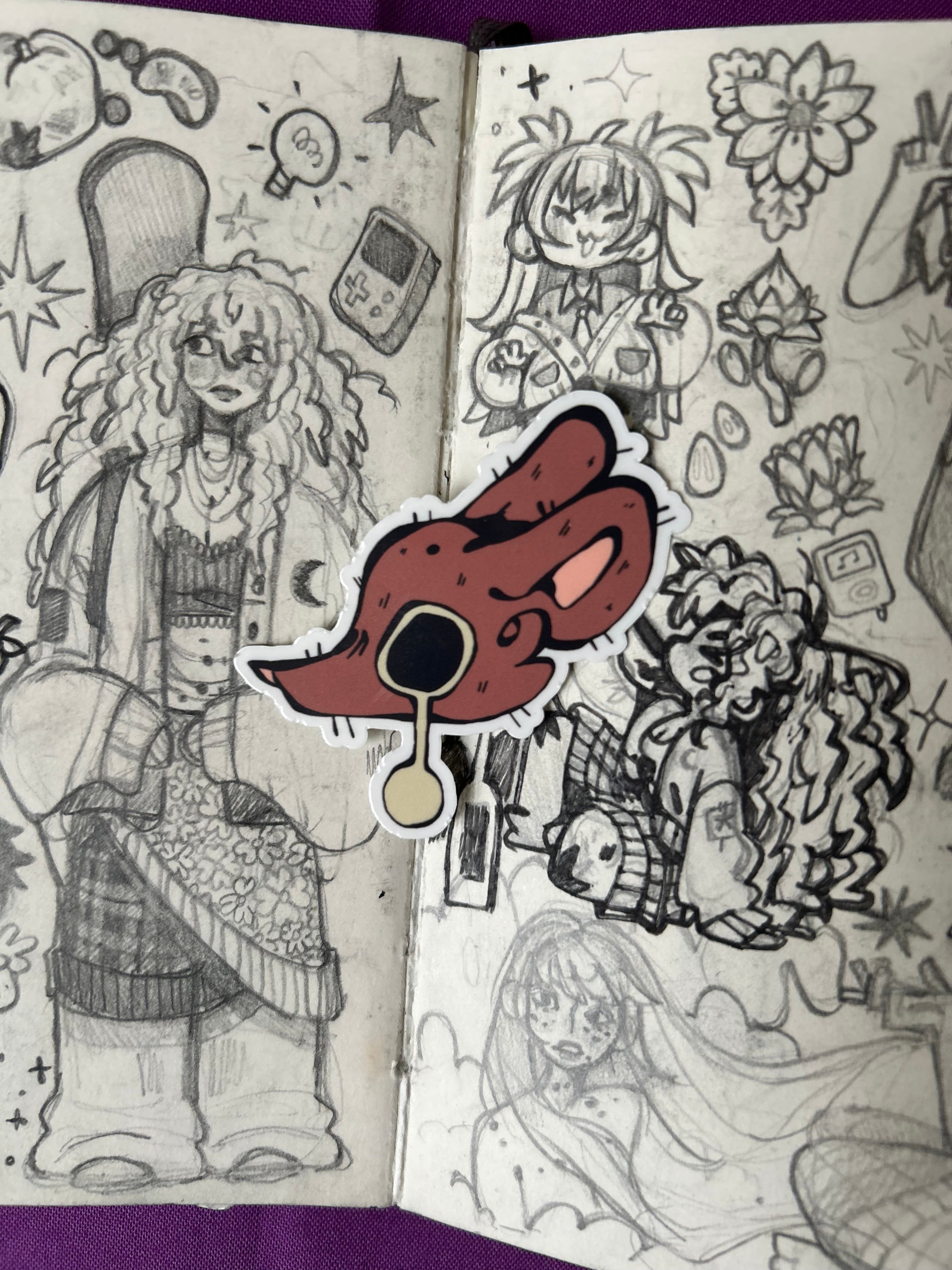 Pelekat Vinyl Tikus Menangis