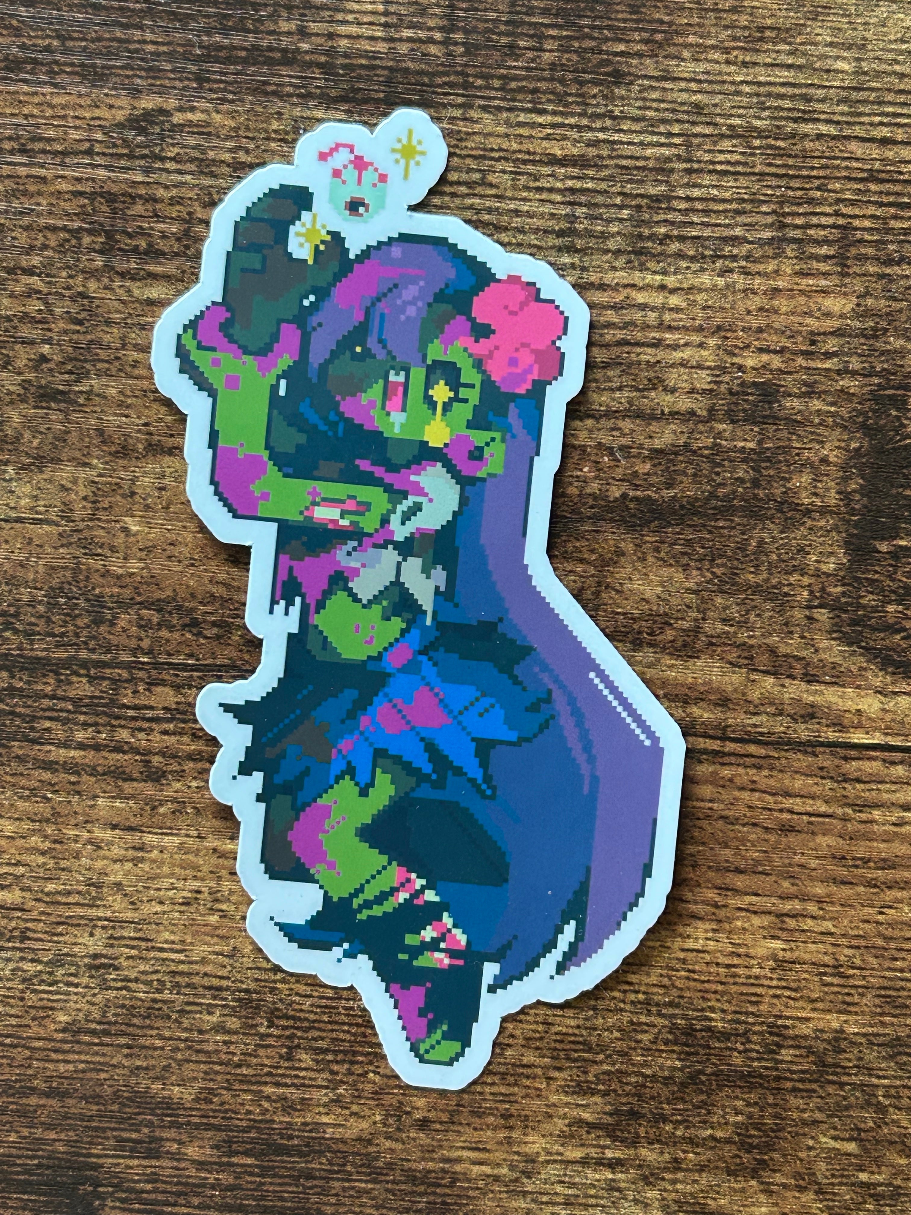 Eyeball Zombie Vinyl Sticker