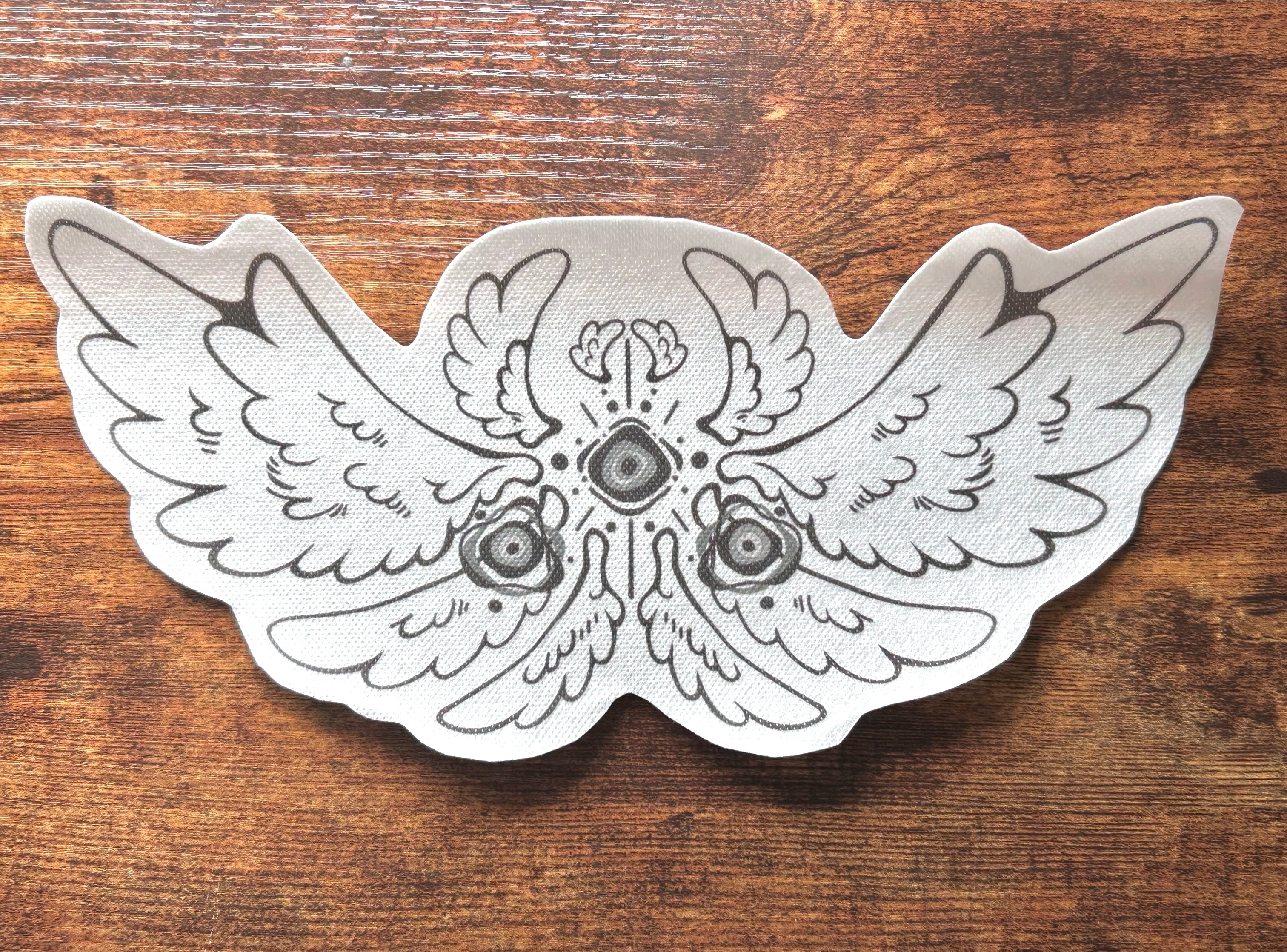 Biblically Accurate Evil Eye Stick & Stitch Embroidery Pattern (DIY Water-Soluble Transfer)