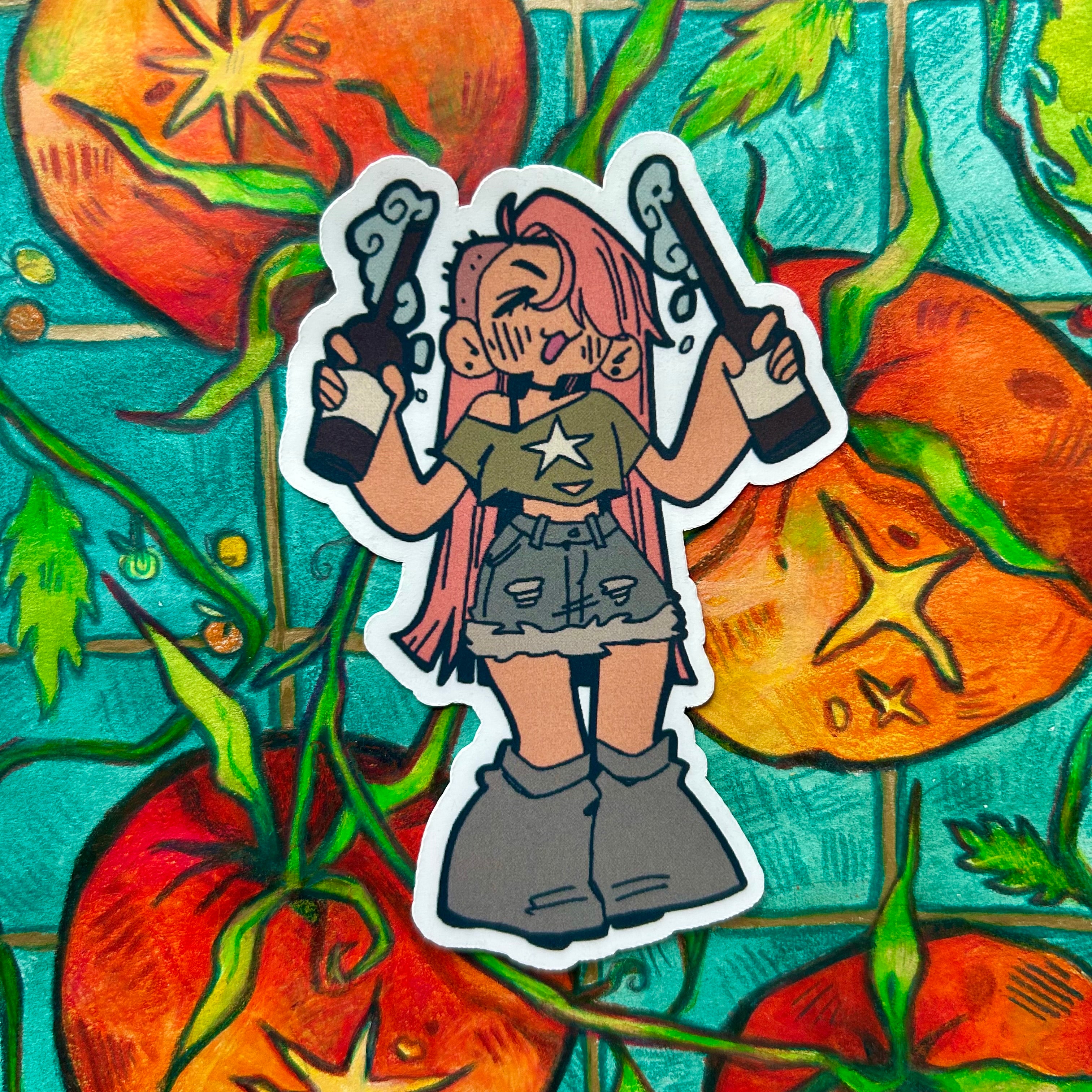 Poppin' Bottles Vinyl Sticker