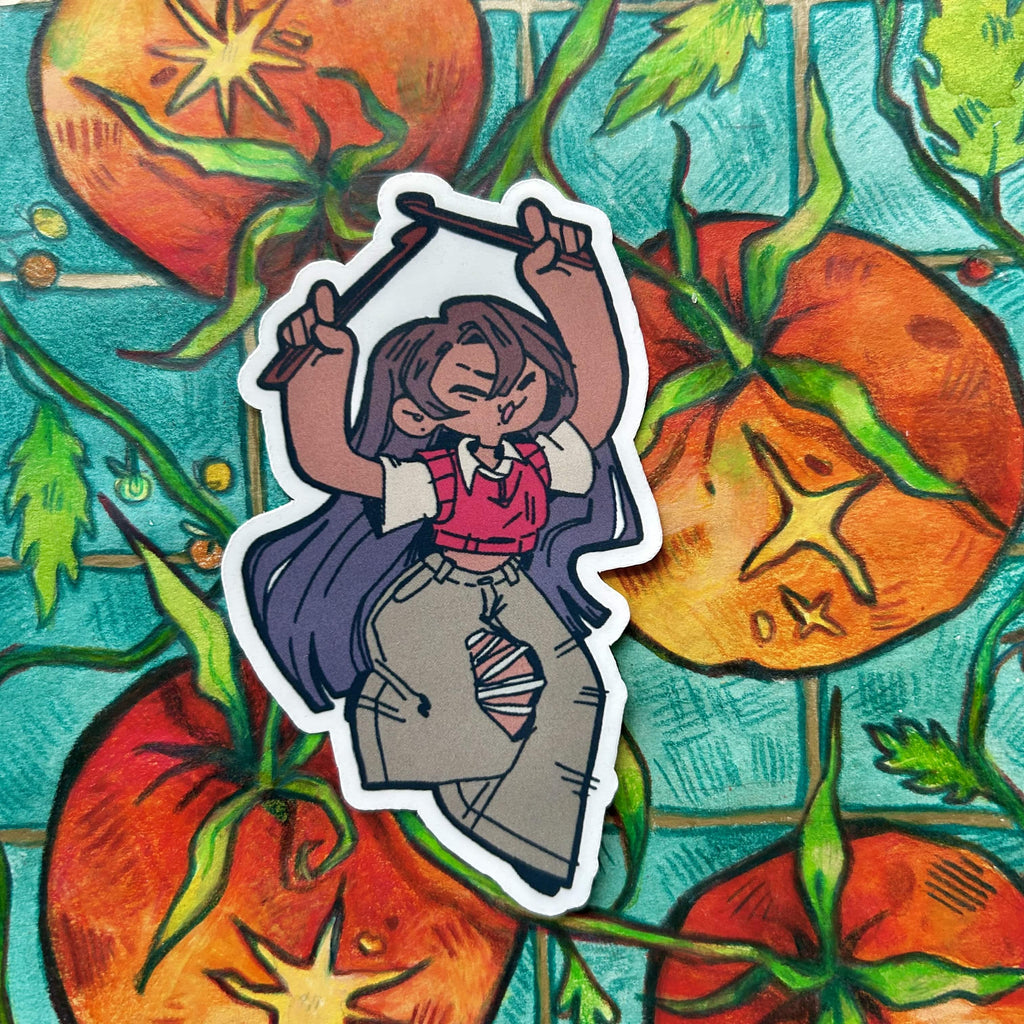 Tempo Keeper Drum Player Vinyl Sticker