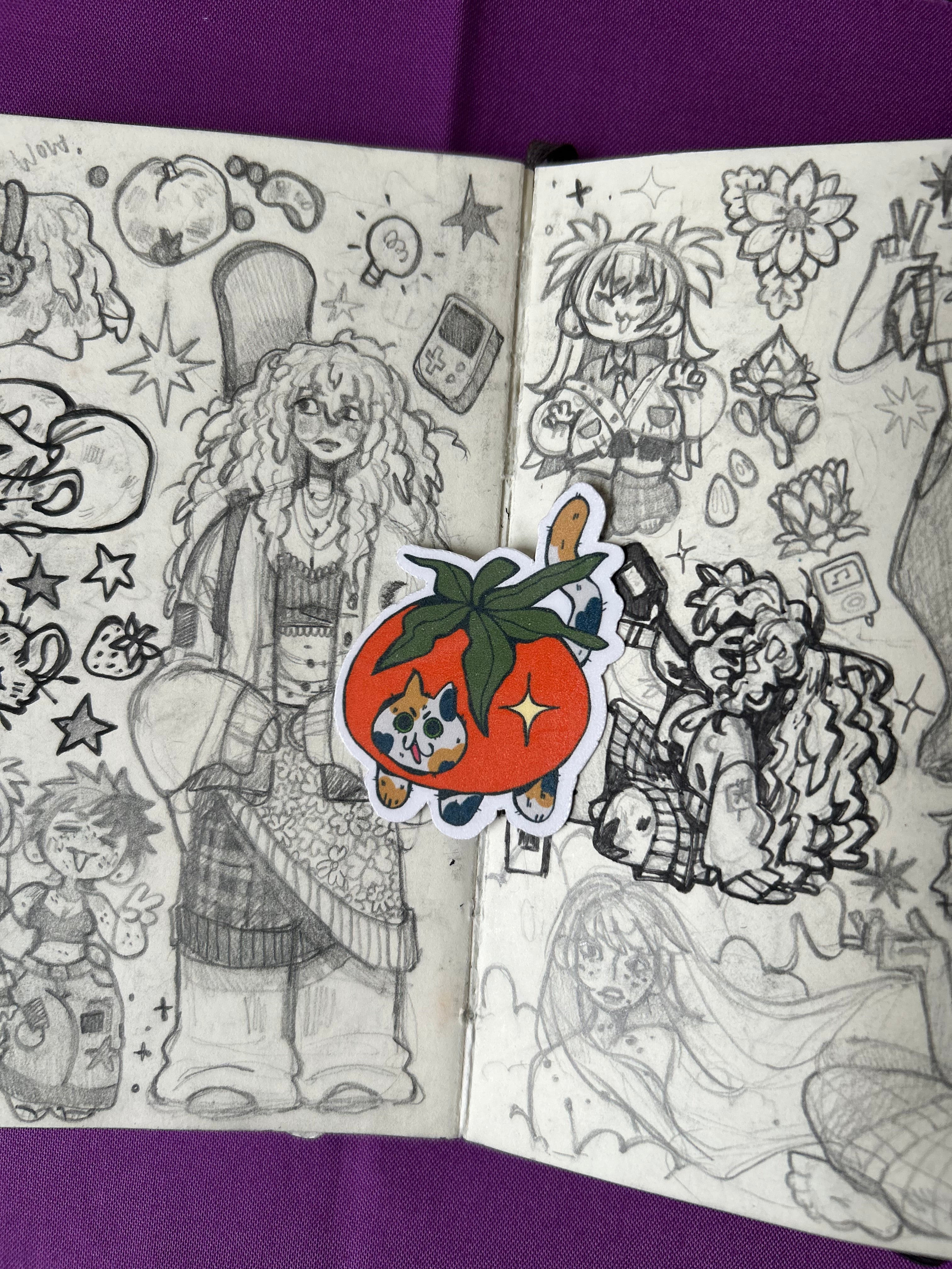 Pelekat Vinyl Kucing Tomato