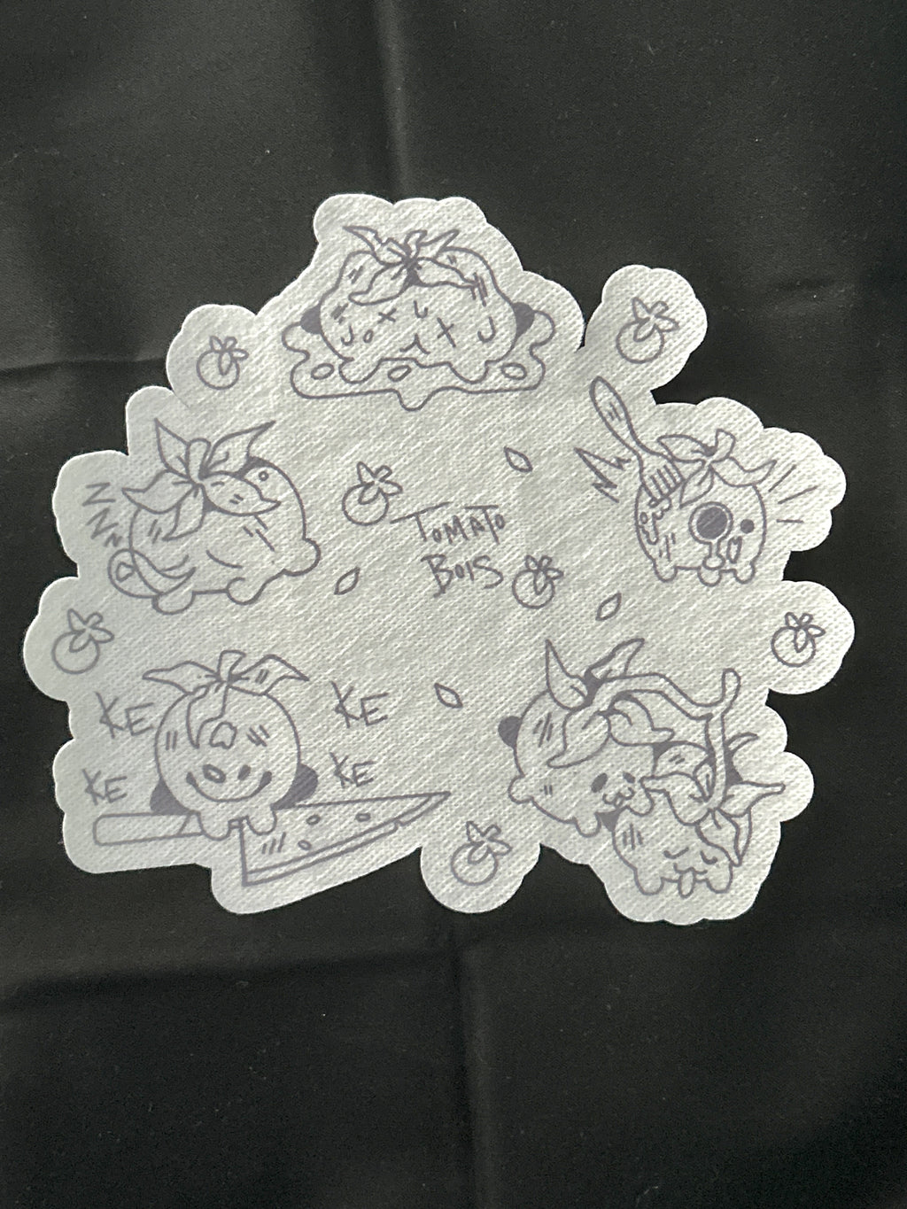 トマトボワ スティック＆ステッチ刺繍パターン（DIY水溶性転写）