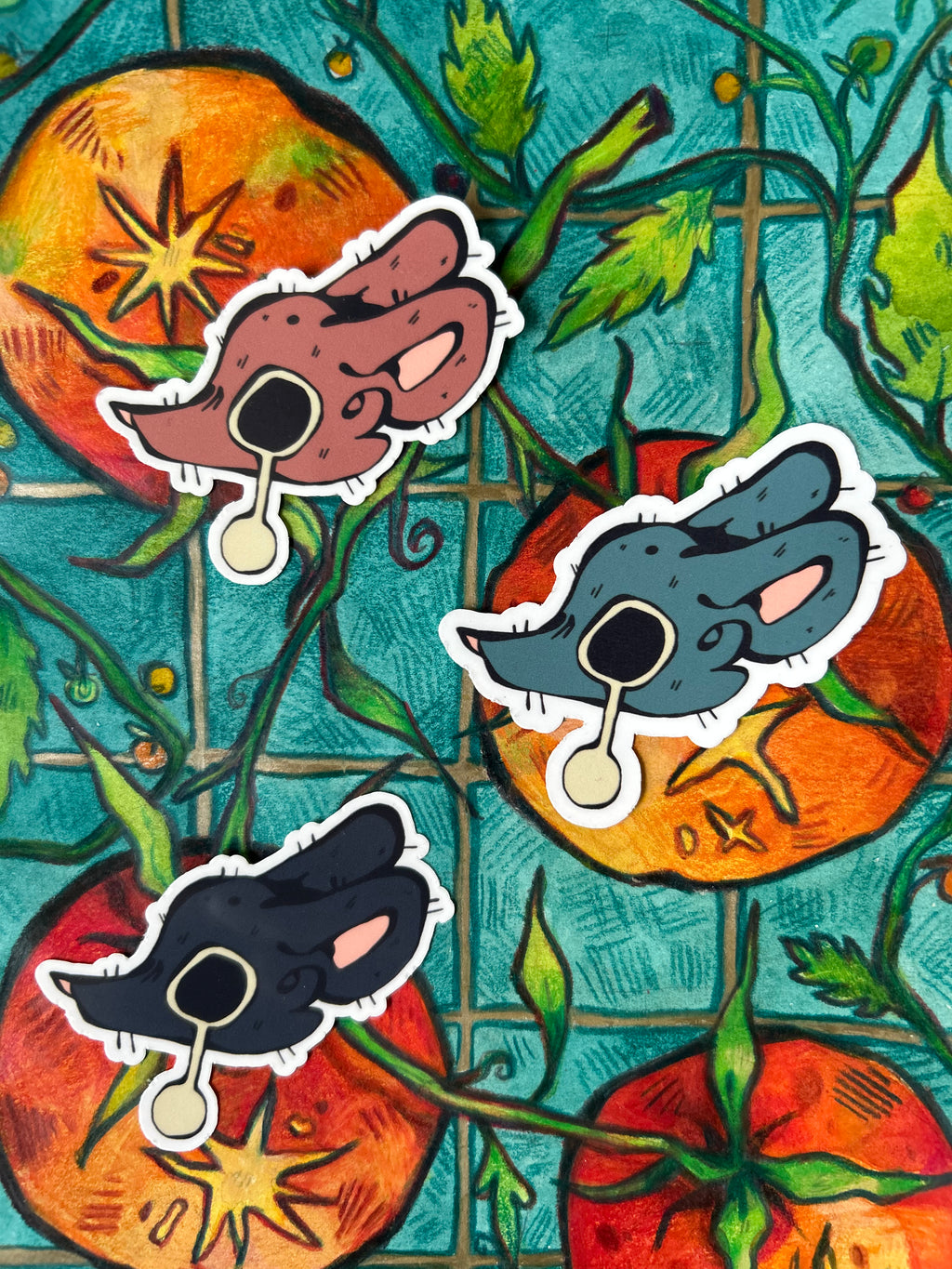 Pelekat Vinyl Tikus Menangis