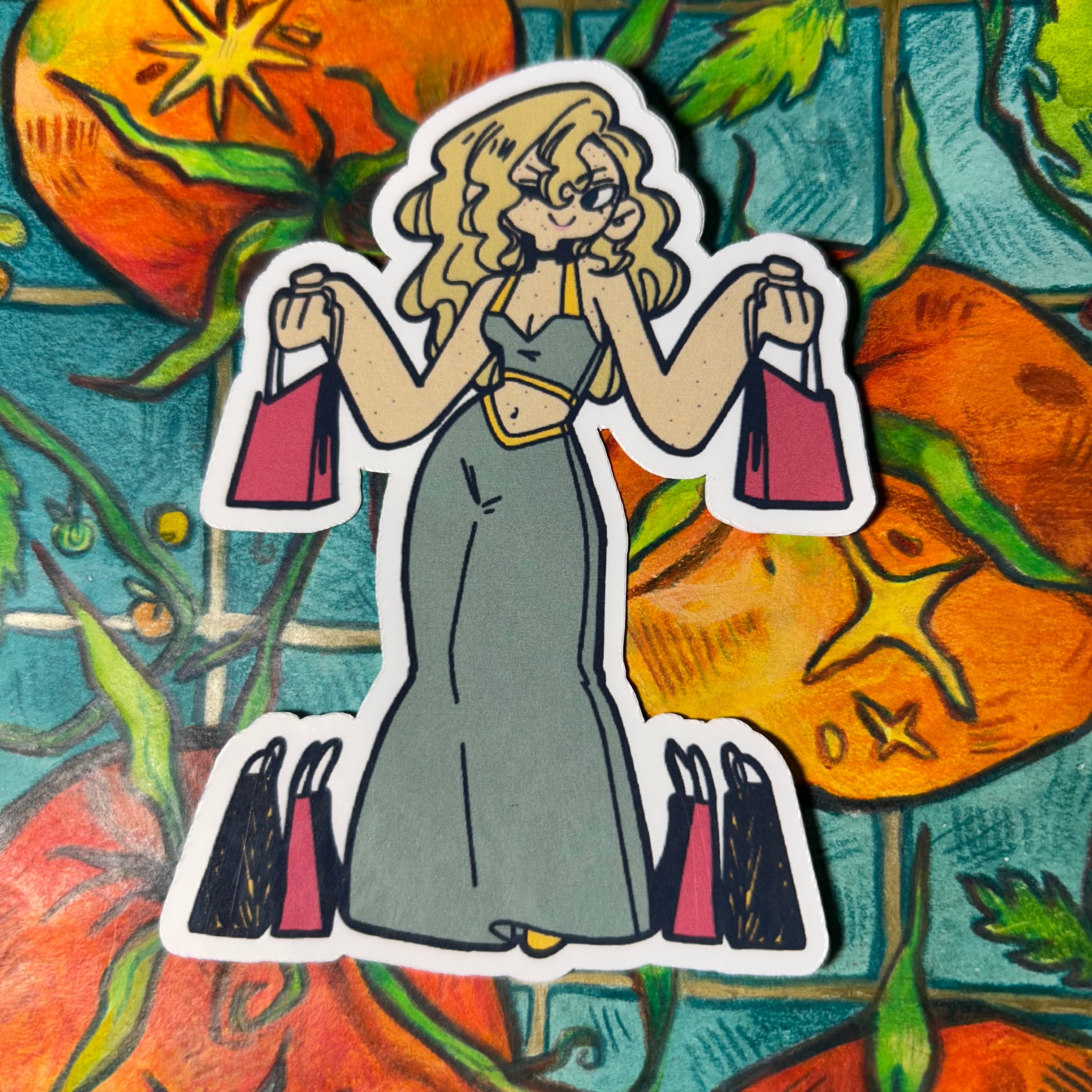 Shopping Spree Vinyl Sticker