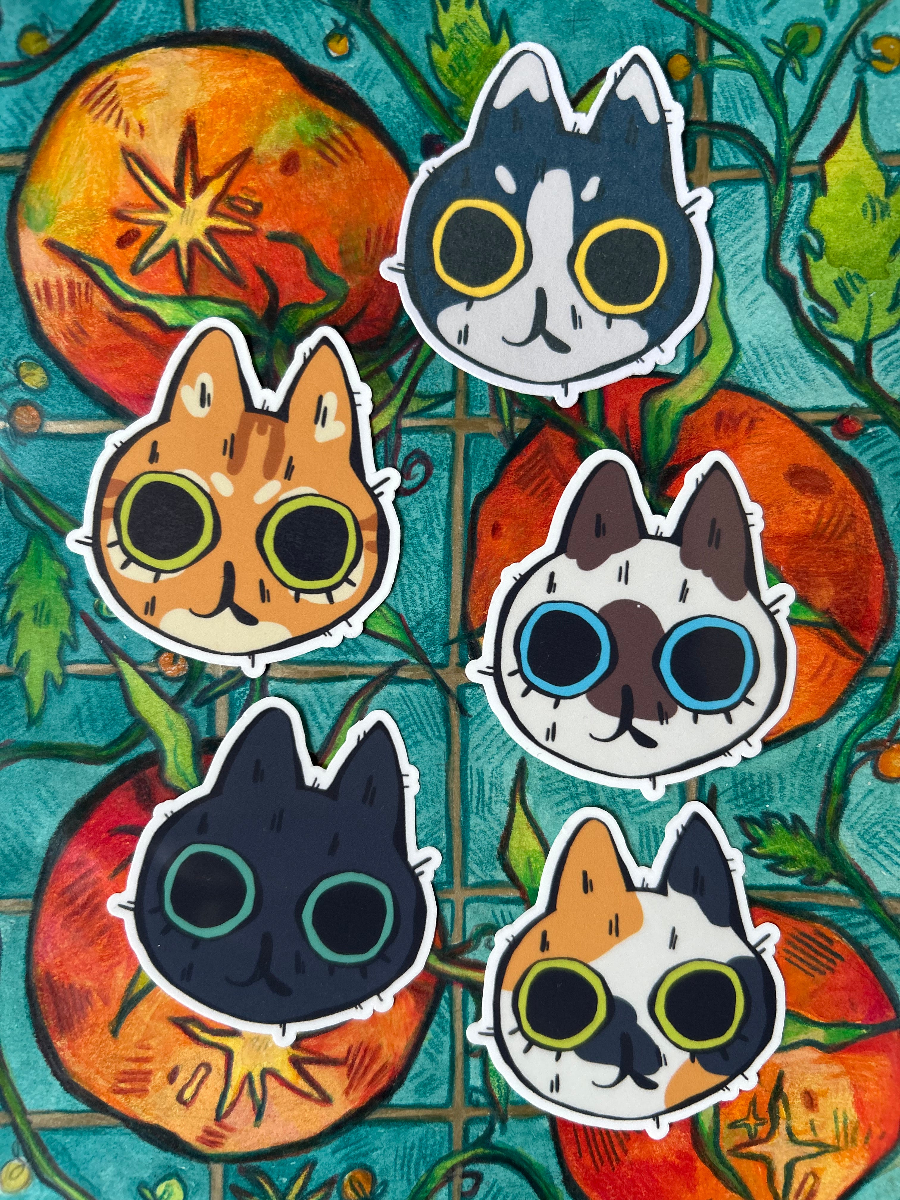 Cute Cat Vinyl Stickers