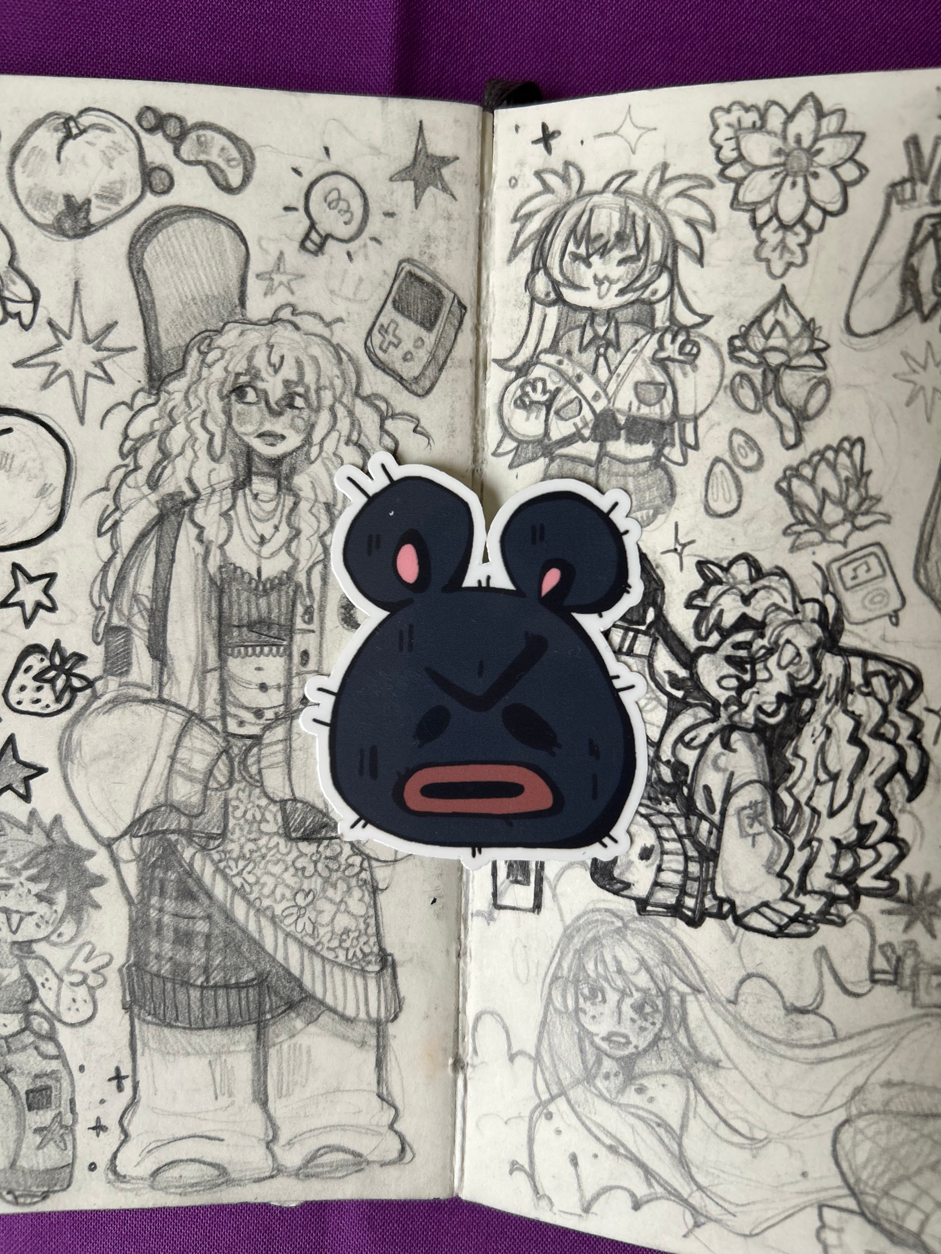 Pelekat Vinyl Beruang Marah