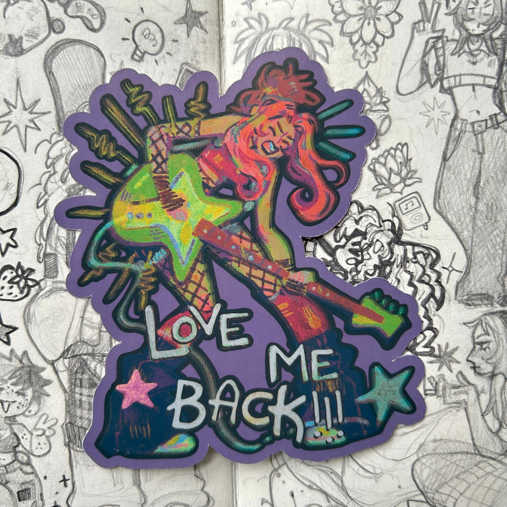 Love Me Back Vinyl Sticker