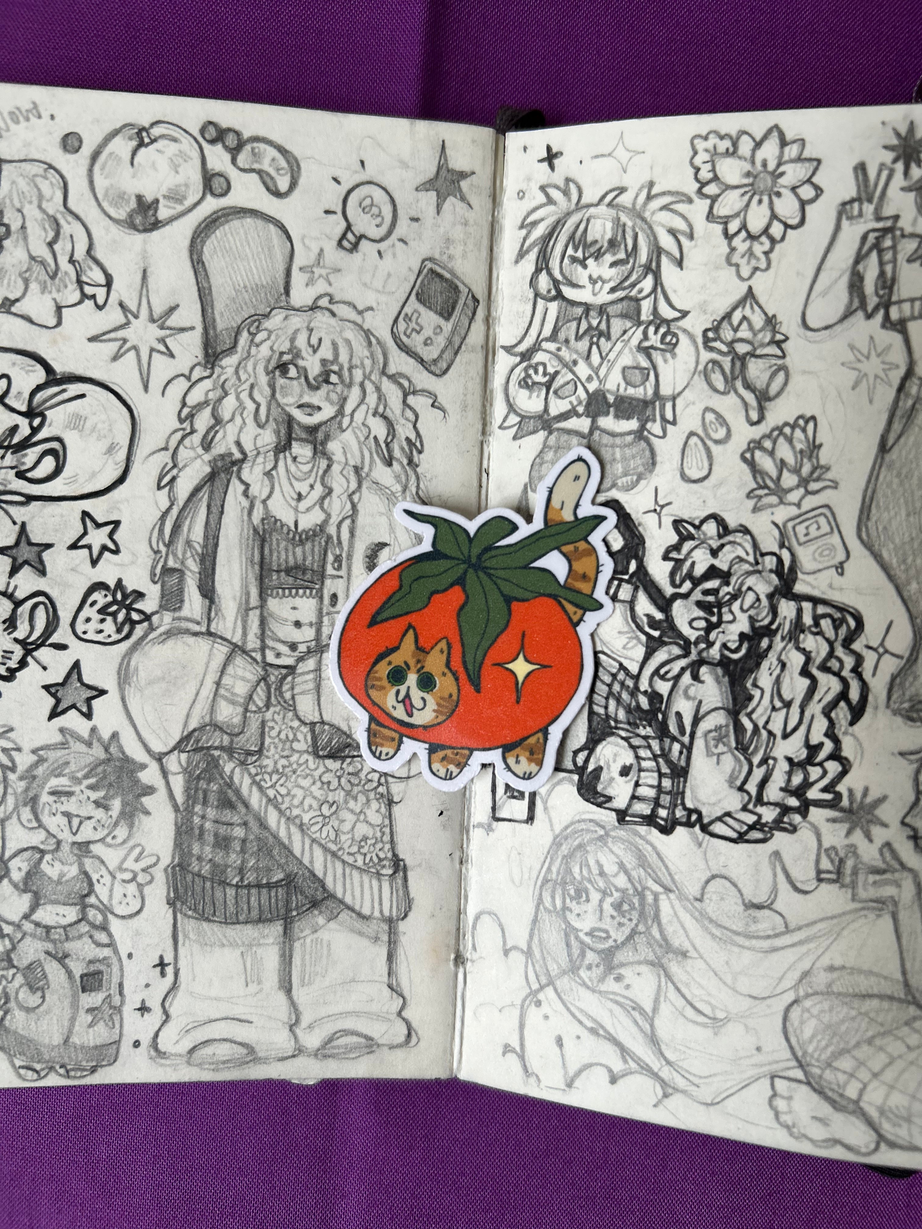 Pelekat Vinyl Kucing Tomato