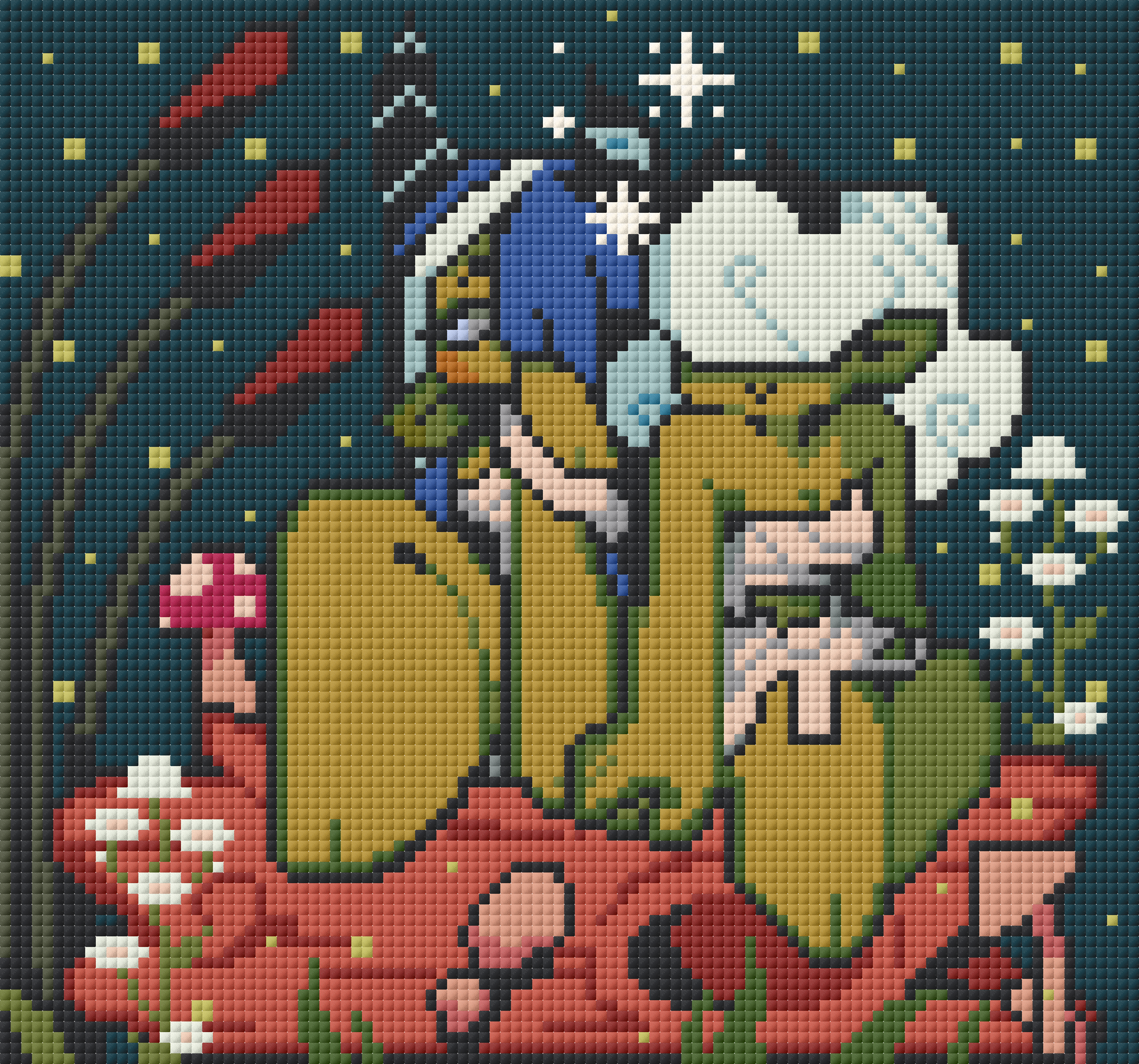 Muat Turun Digital Weeds n Romance | Corak Jahitan Silang