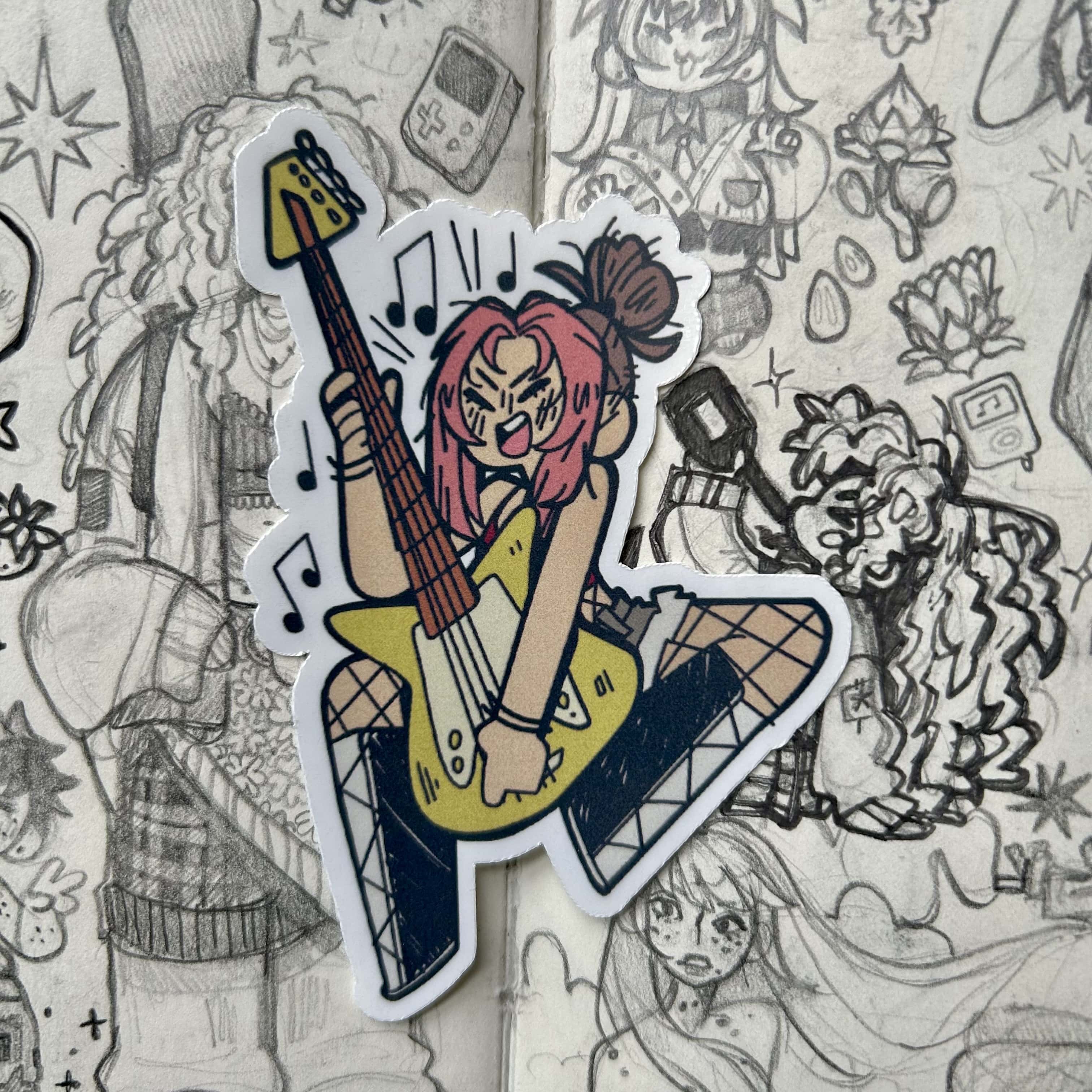 Screaming Love Songs Vinyl Sticker