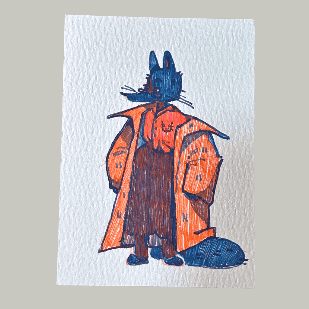 ACEO Miniature Art, original art, Street Fashion