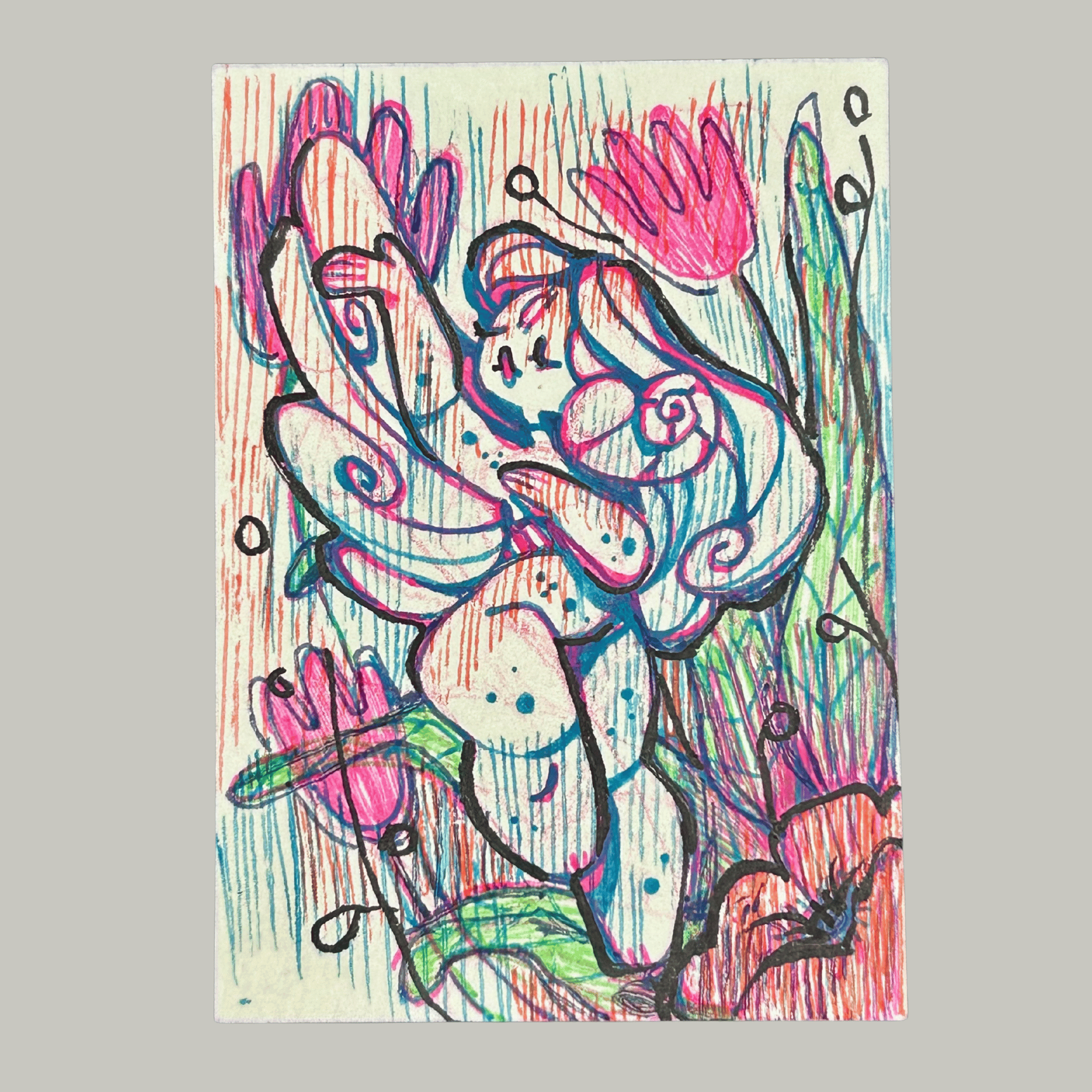 ACEO original art, The Caling
