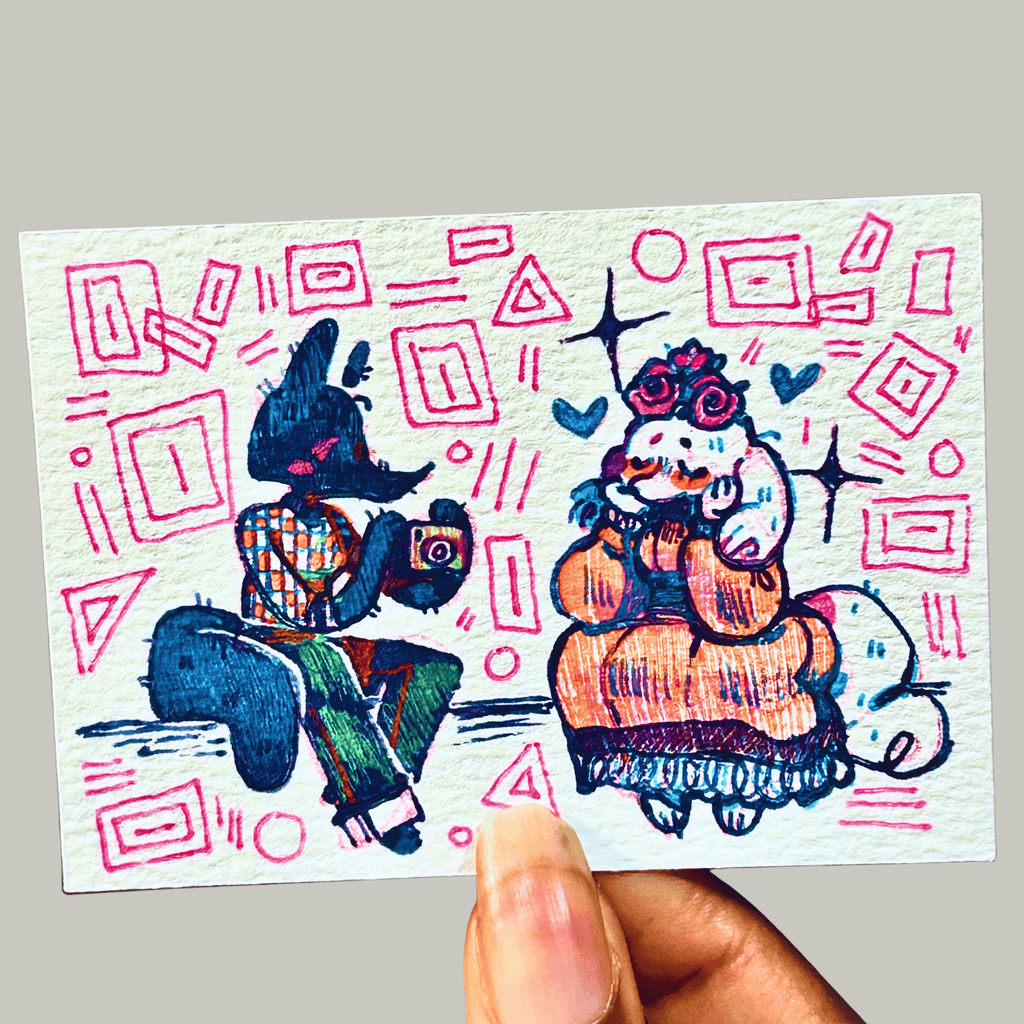 ACEO original art, Muse