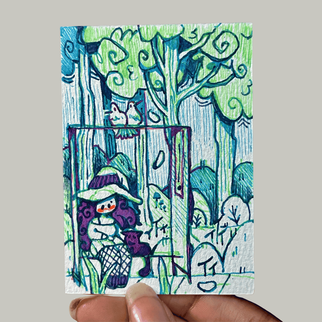 Miniature Art, original art, Rest Stop