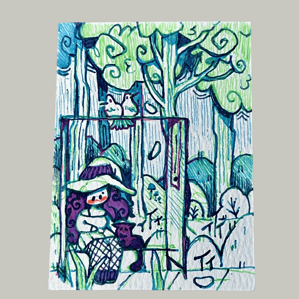 Miniature Art, original art, Rest Stop