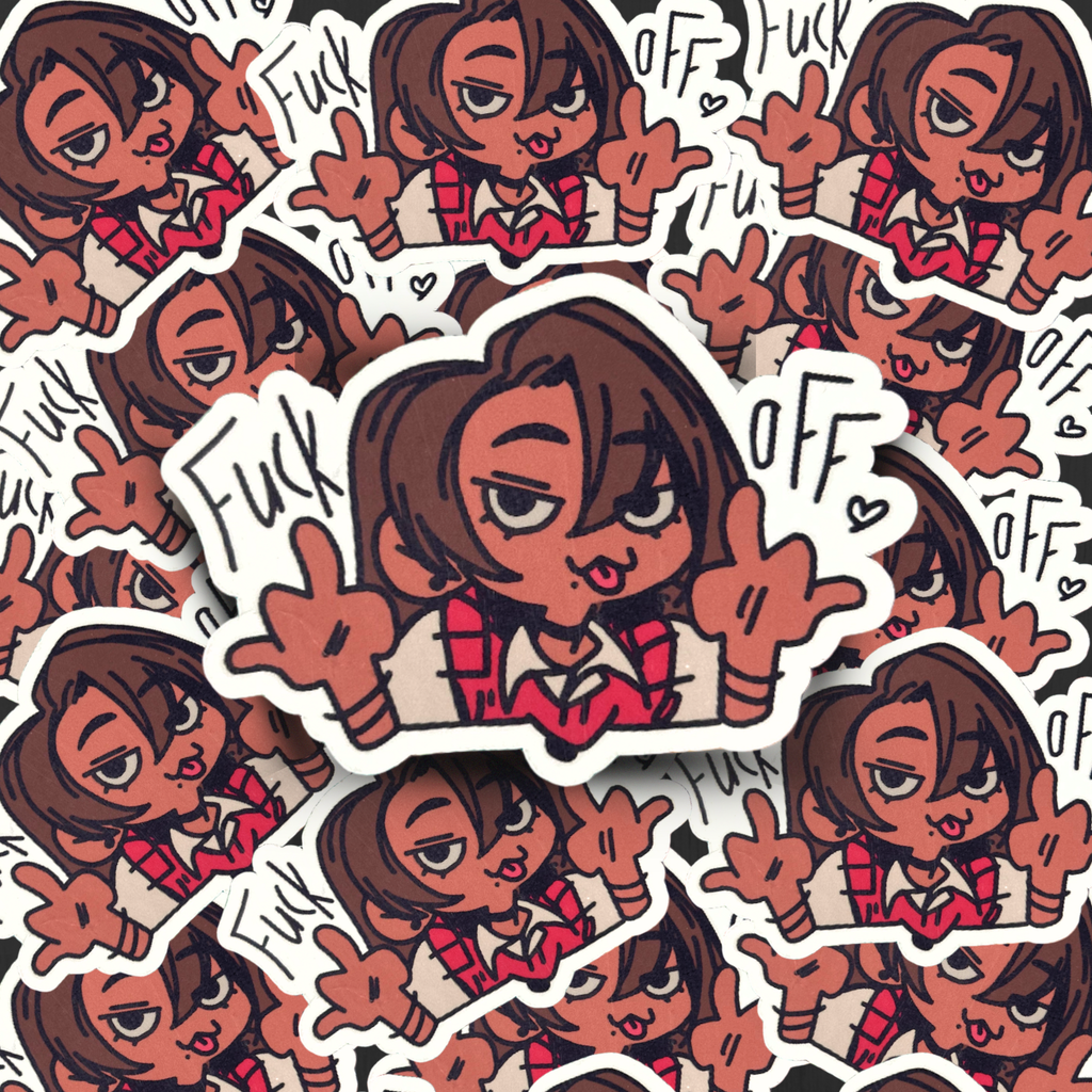 Screw Off Waterproof Vinyl Sticker